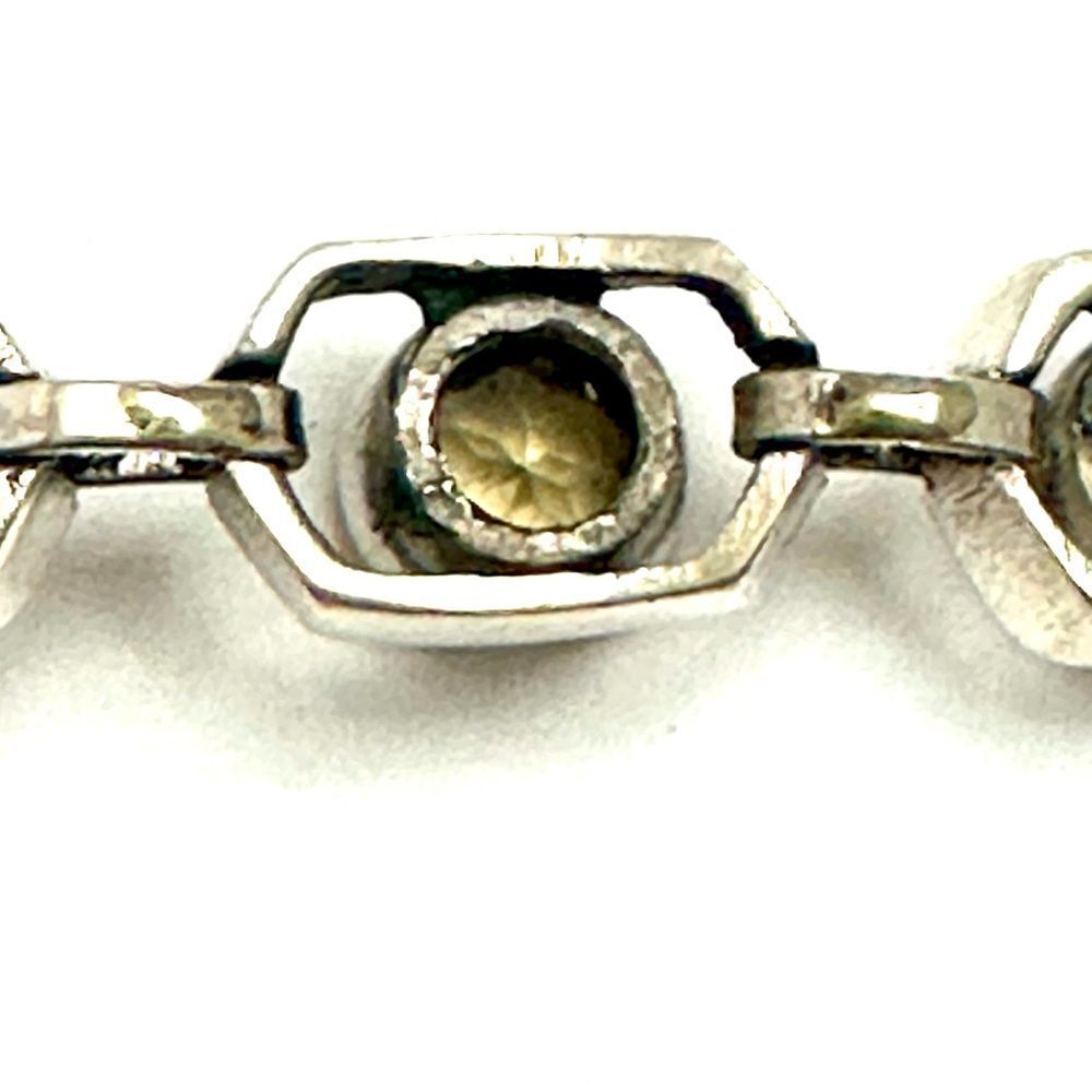 Smoky Topaz 7.5 Inch Bracelet Sterling 925 Estate - Picture 6 of 7